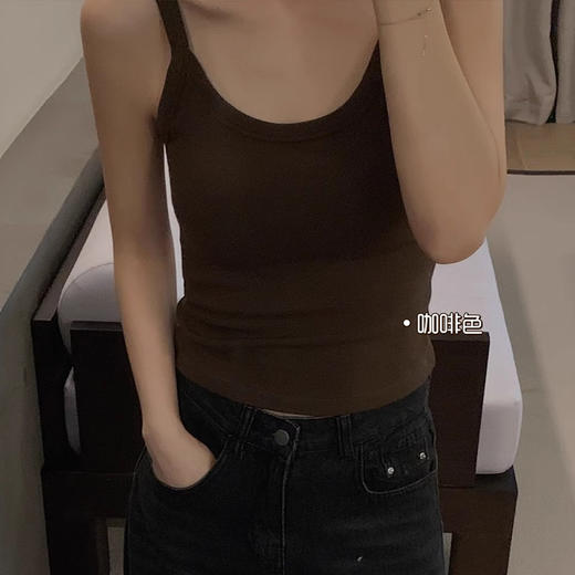 笙观相沐一体杯吊带背心 亲肤内搭 舒适保暖 商品图5