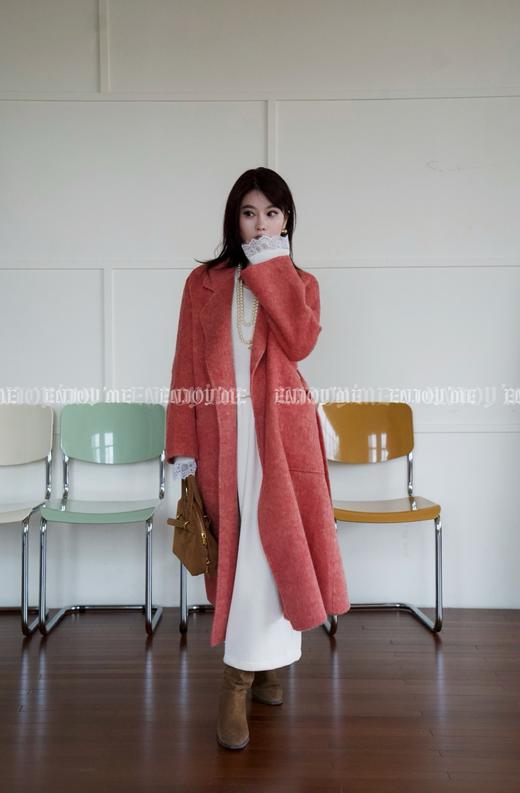 【门店同款】ENJOY2024年冬季柔韧与共瑰丽之夜腰带大衣 160045347 商品图10