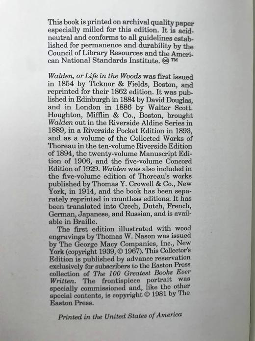 梭罗《瓦尔登湖》 托马斯·纳森木版画插图 豪华皮装32开 商品图4