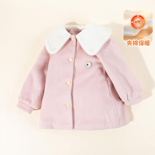 迪士尼女童冬季夹棉保暖外套234DS1188 商品图1
