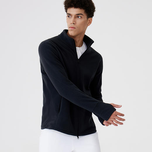 TAGX探观摇粒绒外套新款男女款修身显瘦保暖轻盈运动拉链上衣 商品图1