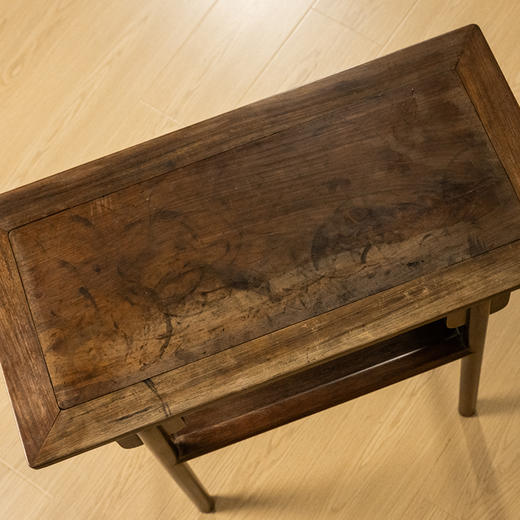 清 红木夹头榫刀牙板带屉平头案 商品图2