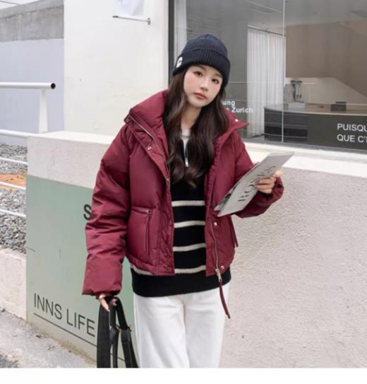 【双十一福利购 】 糖果色拉链小短款面包羽绒服 😜 出口日韩尾单 高端货 ❤️ ✅ 白鸭绒填充!!🌟大厂出品 ✅ 超短的衣身非常显腿长🔥!宽松版型合适多种 身材🔥! 商品图1