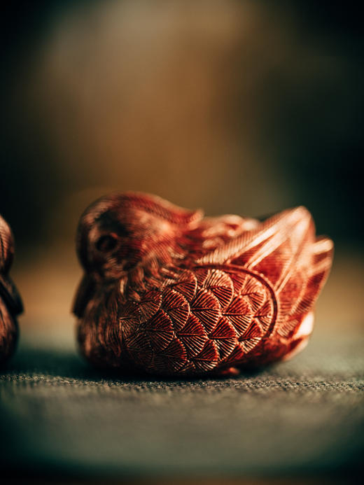 D18印度小叶紫檀鸳鸯摆件 一对 家庭美满和谐【器悟雅玩】 商品图5