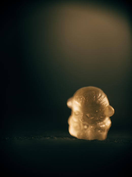 利比亚黄金玻璃陨小猴子 Q版 书桌、电脑桌摆件【器悟雅玩】 商品图1