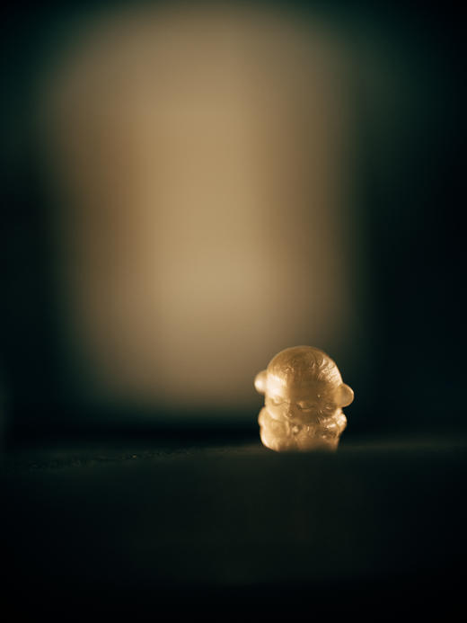 利比亚黄金玻璃陨小猴子 Q版 书桌、电脑桌摆件【器悟雅玩】 商品图2