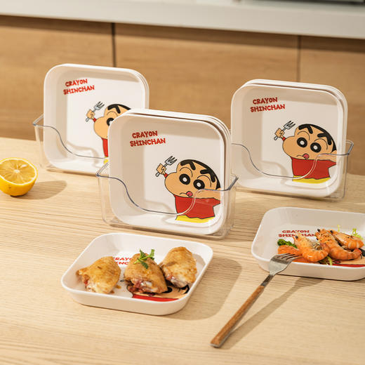 摩登主妇蜡笔小新吐骨碟家用食品级吐骨头盘碟小碟子精致垃圾盘 商品图0