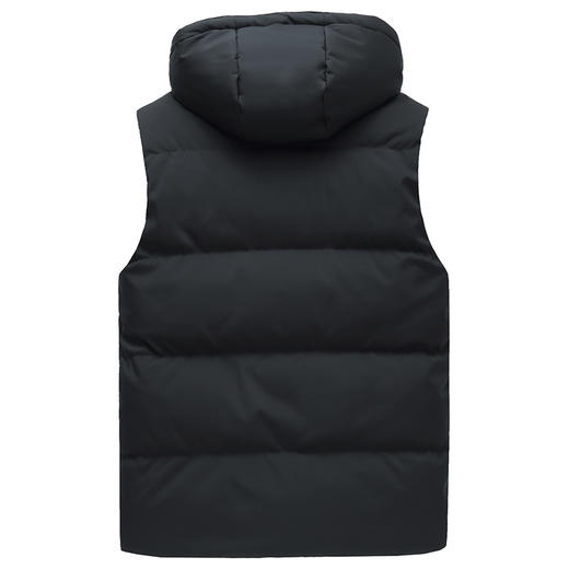 【可拆卸帽】【新款DWN】大依优型大码连帽羽绒马甲男士马夹加肥加大码坎肩加厚加绒保暖上衣 商品图3