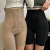 拉链排口提花高腰塑身收腹裤不卷边舒适修身美体平角束腰安全裤女 商品缩略图1