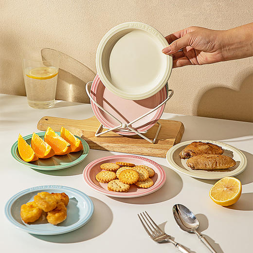 摩登主妇MONAZONE骨碟吐骨头盘碟家用食品级陶瓷盘子餐桌垃圾渣盘 商品图0