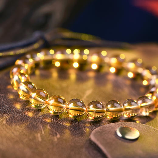 天然黄水晶手链女 商品图2