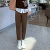 腰镶嵌白边小西裤9521100033 商品缩略图0