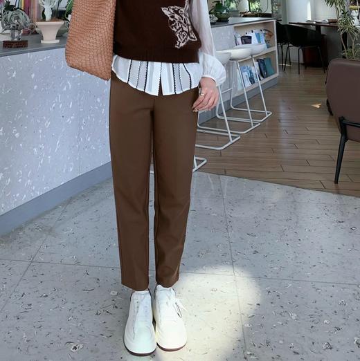 腰镶嵌白边小西裤9521100033 商品图0