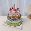二次元生日蜡烛双层蛋糕-低糖处理无添加 商品缩略图2