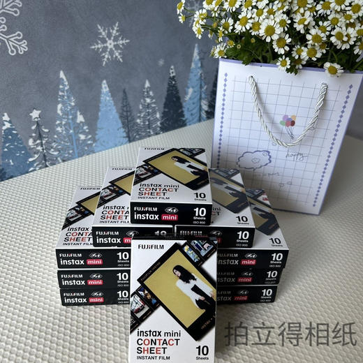 mini经典黑胶3寸相纸1盒10张，多盒便宜，日期新鲜，现货速发，富士所有mini系列相机通用 商品图5