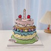 二次元生日蜡烛双层蛋糕-低糖处理无添加 商品缩略图0