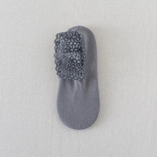 TZW-袜子女秋冬保暖加厚防滑蕾丝短筒松口秋季月子袜雪地袜地板袜 商品图5