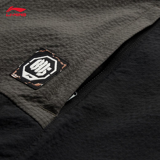 李宁反伍BADFIVE防晒抗菌运动风衣男子24秋季新款宽松撞色外套AFDU211 商品图5