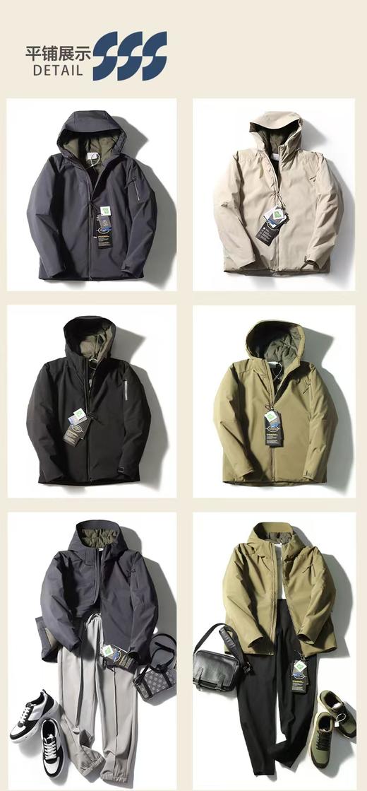 男士专柜正LEAVO JOHNSON山系轻户外胶囊旅行家防寒棉服 商品图5