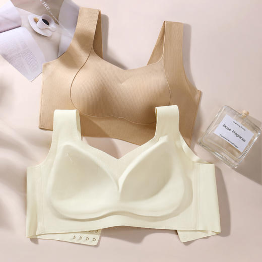D1-【B-D杯】【反重力提拉防下垂】【宽肩带不可调节】【全罩杯显圆润】【黑科技提拉带】【13.5cm无痕高侧翼】薄款内衣女无钢圈文胸  提拉安可 商品图8