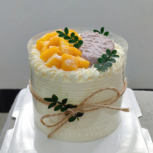 【芋泥香芒】无法拒绝的芒果芋泥控-水果夹心生日蛋糕 商品图0