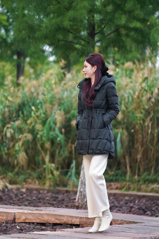 【S1】 臣禾 闪电纹羽绒服 连帽一手长JZ244070130 商品图3