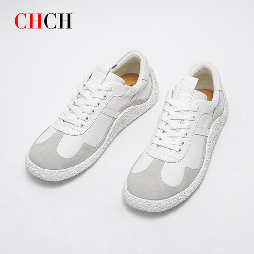 CHCH平衡鞋2024秋冬新品牛皮系带运动休闲鞋板鞋女鞋CO2B5161 商品图0