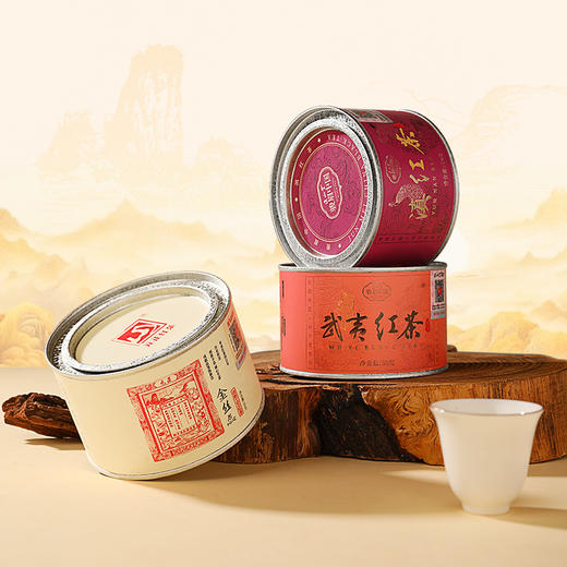正山堂骏眉中国 武夷红茶滇红茶金丝蕊组合装 特级红茶正宗罐装150g 商品图3