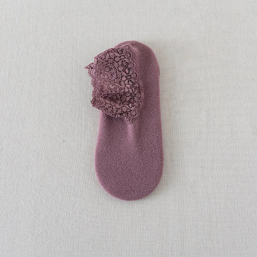 TZW-袜子女秋冬保暖加厚防滑蕾丝短筒松口秋季月子袜雪地袜地板袜 商品图8