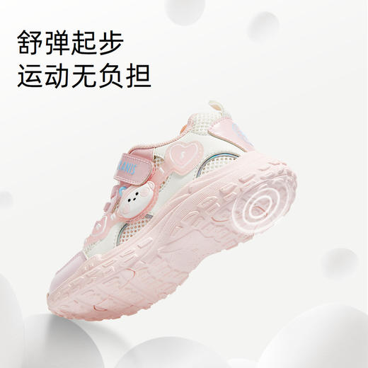 泰兰尼斯春季新款儿童鞋舒适防滑女童运动鞋女宝宝幼儿园跑步鞋子 T01X5A6039 商品图3