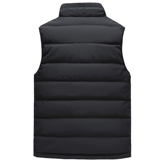 【新款DWN】大依优型大码立领羽绒马甲男士马夹加肥加大码坎肩加厚加绒保暖上衣 商品图3