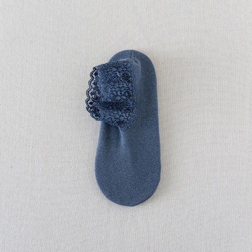 TZW-袜子女秋冬保暖加厚防滑蕾丝短筒松口秋季月子袜雪地袜地板袜 商品图6