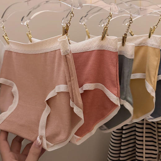 6条礼盒装新款Air空气裤8.0超弹舒适裸感内裤女螺纹棉裆盒装女士三角裤 商品图3