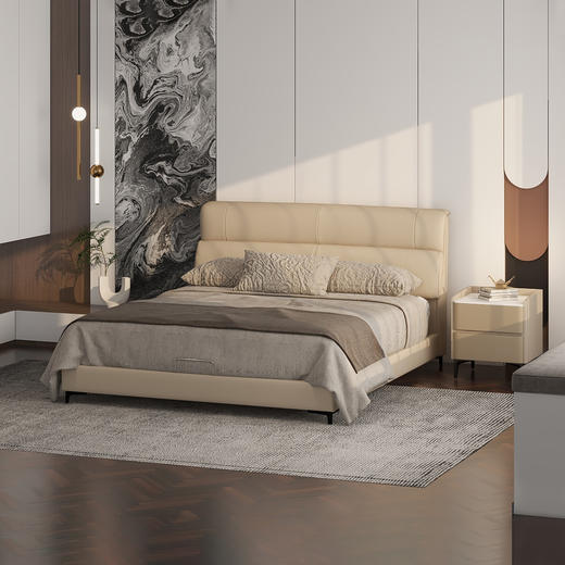 顾家家居整装 现代舒适 皮艺床 KZ.B1056PQ1 悦动 商品图1