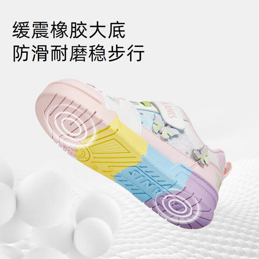 泰兰尼斯春季新款女童板鞋低帮运动鞋轻便幼儿园鞋防滑软底休闲鞋 T02X5A5862 商品图3