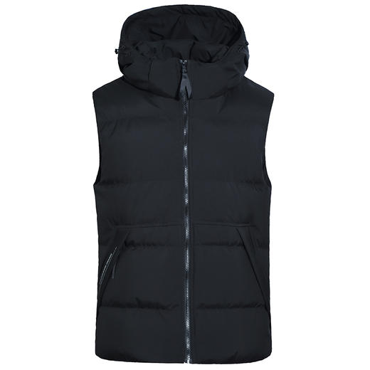 【可拆卸帽】【新款DWN】大依优型大码连帽羽绒马甲男士马夹加肥加大码坎肩加厚加绒保暖上衣 商品图0