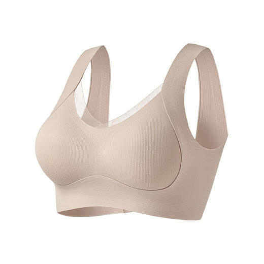 秋冬新品【美背无痕，V领锁骨！】高品质无痕内衣，防走光固定杯，清新磨毛，凸显曲线，美背塑形，无痕防走光。柔软提拉，稳稳不跑杯，让你青春不散场！ 商品图5