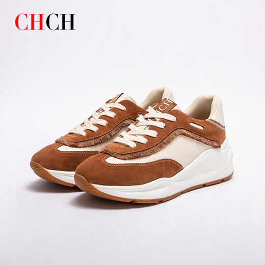 2024秋冬新品牛皮休闲运动鞋女鞋CHCH平衡鞋CO2B5131 商品图4