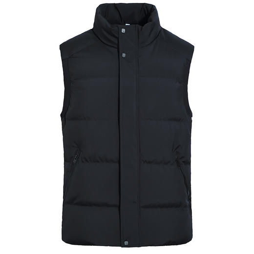 【新款DWN】大依优型大码立领羽绒马甲男士马夹加肥加大码坎肩加厚加绒保暖上衣 商品图1