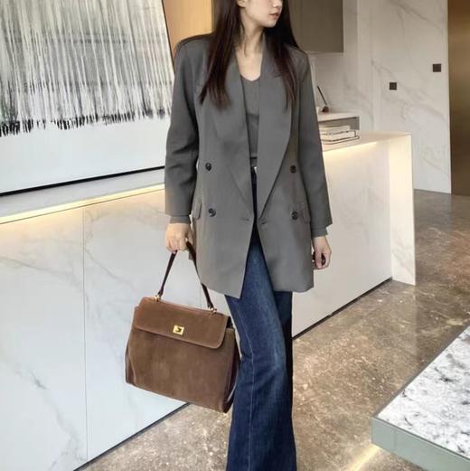 【双旦特惠 明星同款 Galarraga】25年新款麂皮绒凯莉托特包BP0046 商品图6