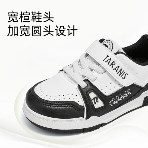 泰兰尼斯春季新款男童低帮板鞋女童软底运动儿童鞋黑白熊猫休闲鞋  T02X5A5934 商品图2