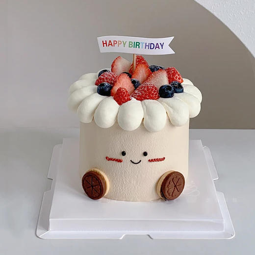 【草莓jellycat】爱上可爱风-水果夹心生日蛋糕 商品图0