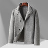 【新款DAB】大依优型大码男装羊毛呢双面呢大衣外套手工呢子胖子休闲男士上衣 商品缩略图4