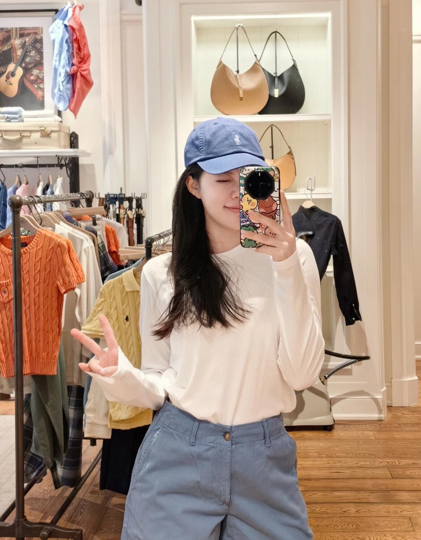 1124-1 基础跑量 小马刺绣 软糯长绒棉 圆领长袖T恤 打底外穿  万金油单品