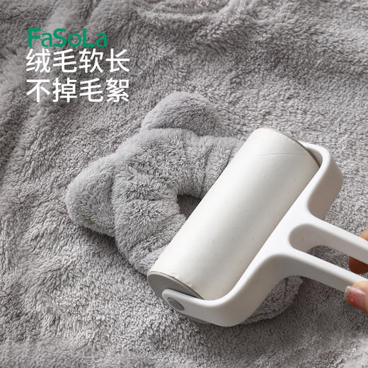 FaSoLa洗脸手腕带防滴水防湿袖神器卡通洗漱毛绒发圈束发带 商品图4