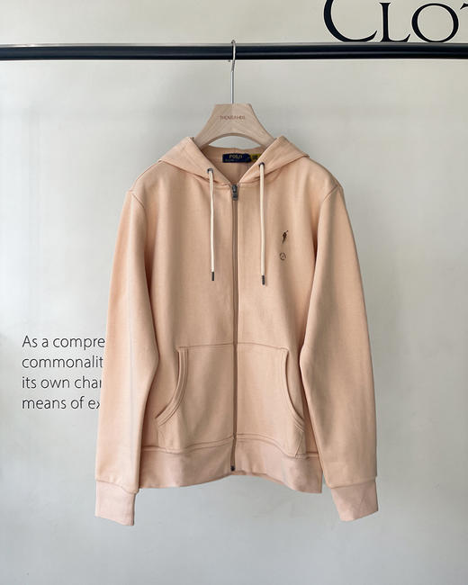 单品包邮现货 THS-无  RL家 RL polo马球双面针织连帽拉链外套 5色 QF082 商品图3