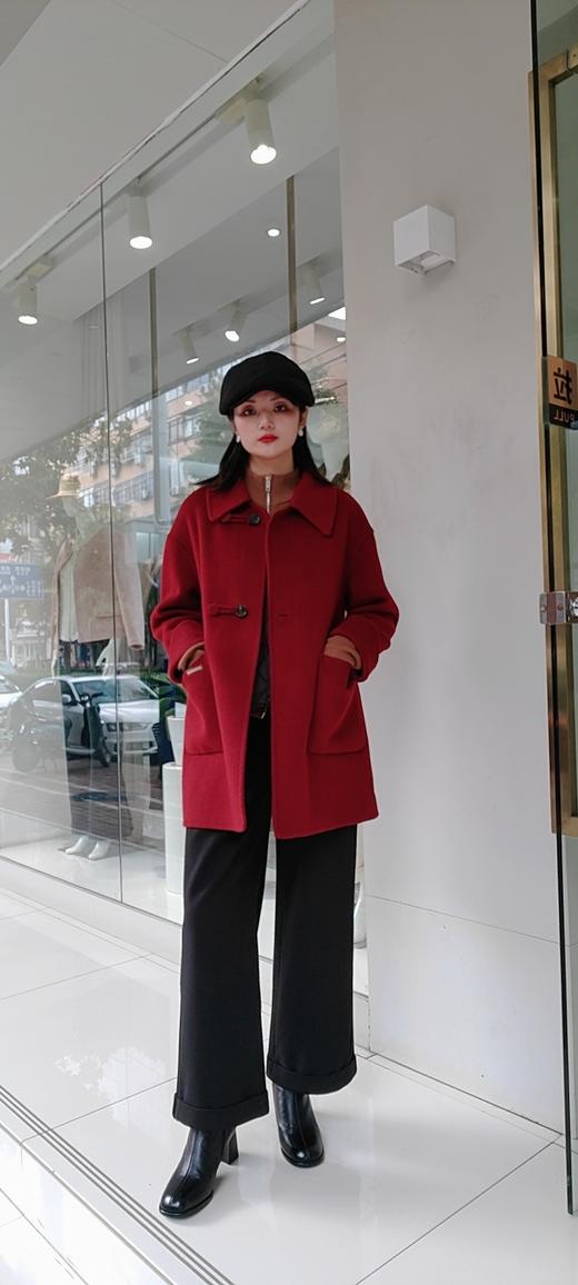 福利款480829一手长羊毛大衣 商品图5