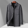 【新款DAB】大依优型大码男装羊毛呢双面呢大衣外套手工呢子胖子休闲男士上衣 商品缩略图6