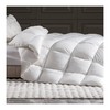 多喜爱　冬奢95白鹅绒加厚冬被（艾贝丽Abel-粉/艾贝丽Abel-灰）赠送兔毛绒套件+枕芯 商品缩略图1