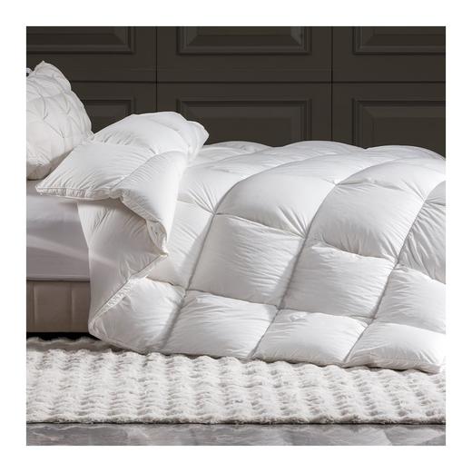 多喜爱　冬奢95白鹅绒加厚冬被（艾贝丽Abel-粉/艾贝丽Abel-灰）赠送兔毛绒套件+枕芯 商品图1